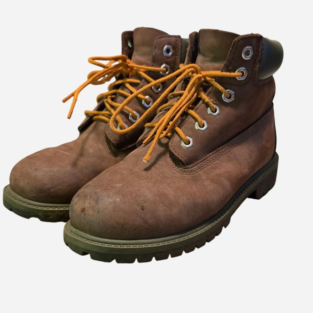 Timberland brown & orange boots size US 3 - Picture 5 of 8